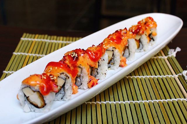 K Sushi Flame Octopus Roll