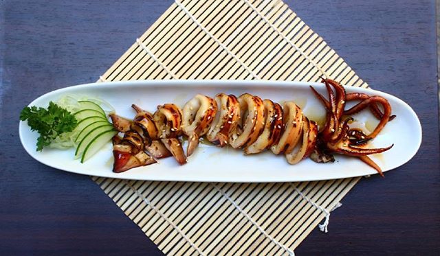 K Sushi grilled squid